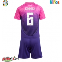 Camiseta Alemania Joshua Kimmich #6 Visitante Equipación para niños Eurocopa 2024 manga corta (+ pantalones cortos)